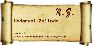 Madarasi Zelinda névjegykártya